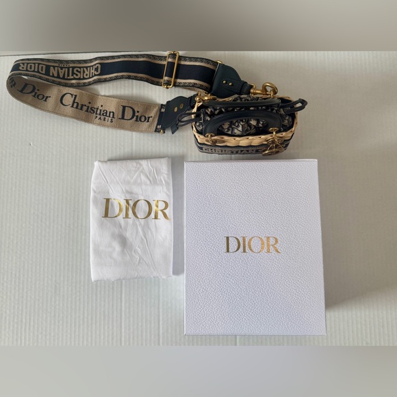 Dior Mini Lady Dior Wicker Basket Bag Oblique - Picture 9 of 9